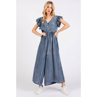 Washed Chambray Jumpsuit