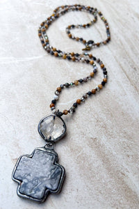 McCall Necklace in Gray