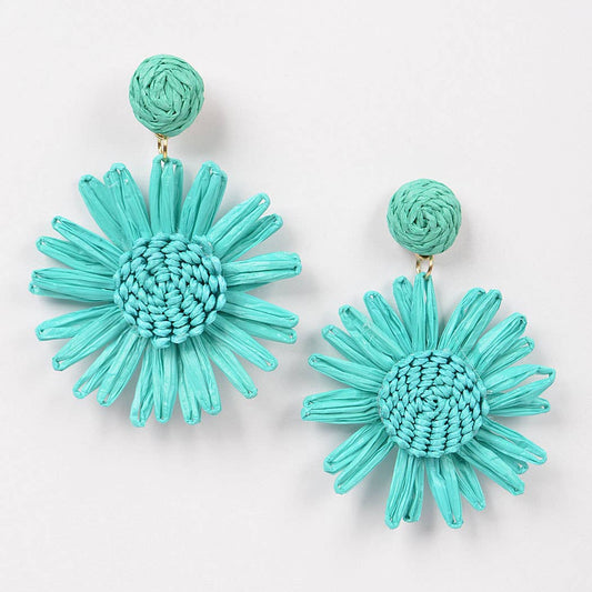 Turquoise Flower Earrings