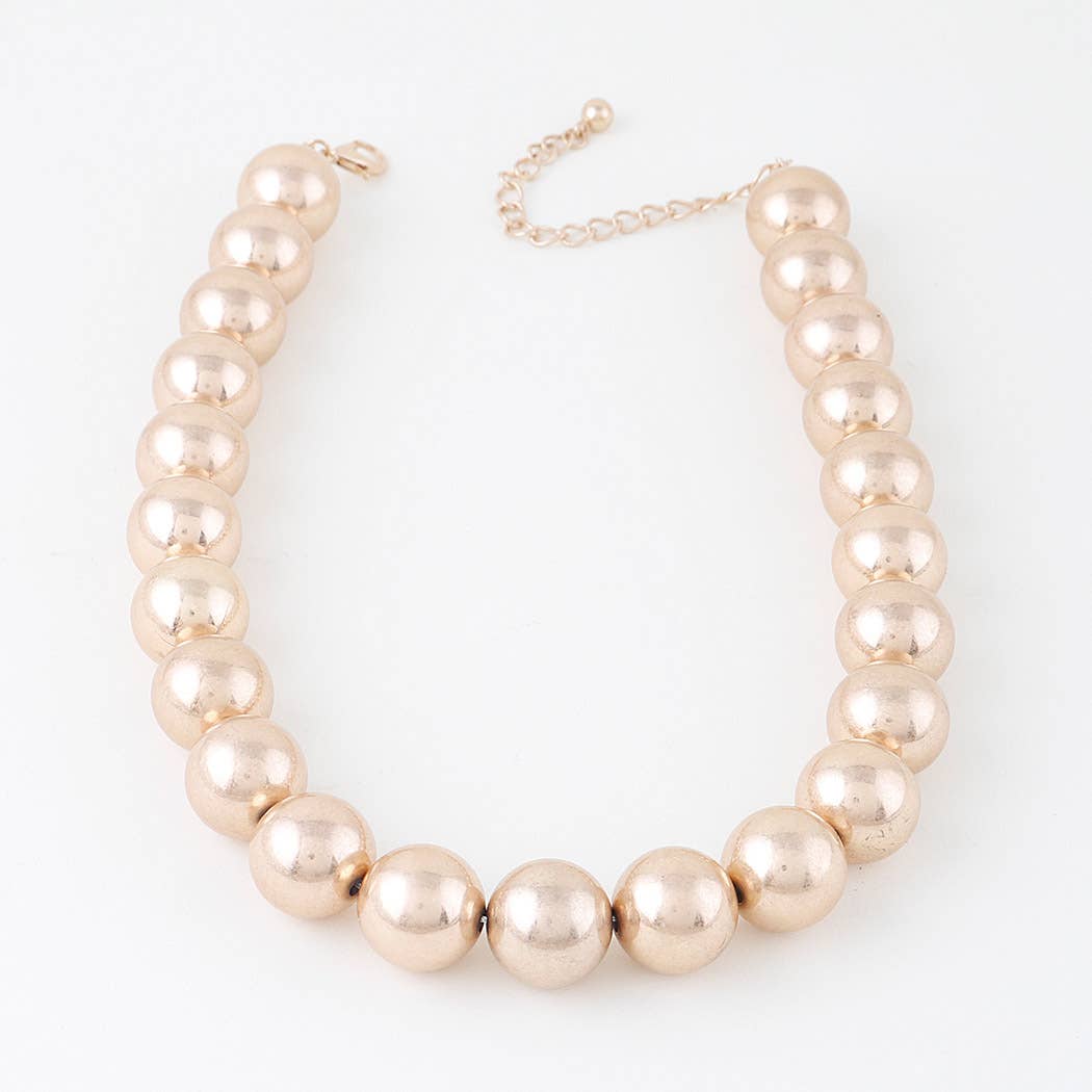 Stone Statement Bead Necklace