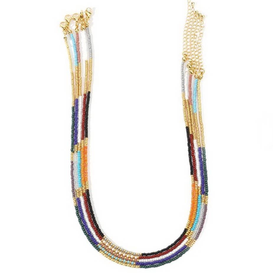 Teal Beaded Necklace