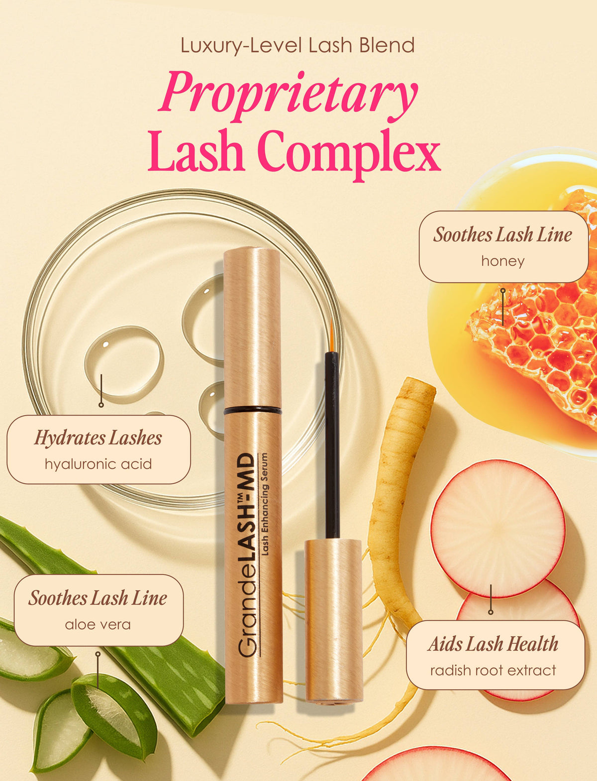 GrandeLASH-MD Lash Enhancing Serum: 1 mL (6 Week Supply)