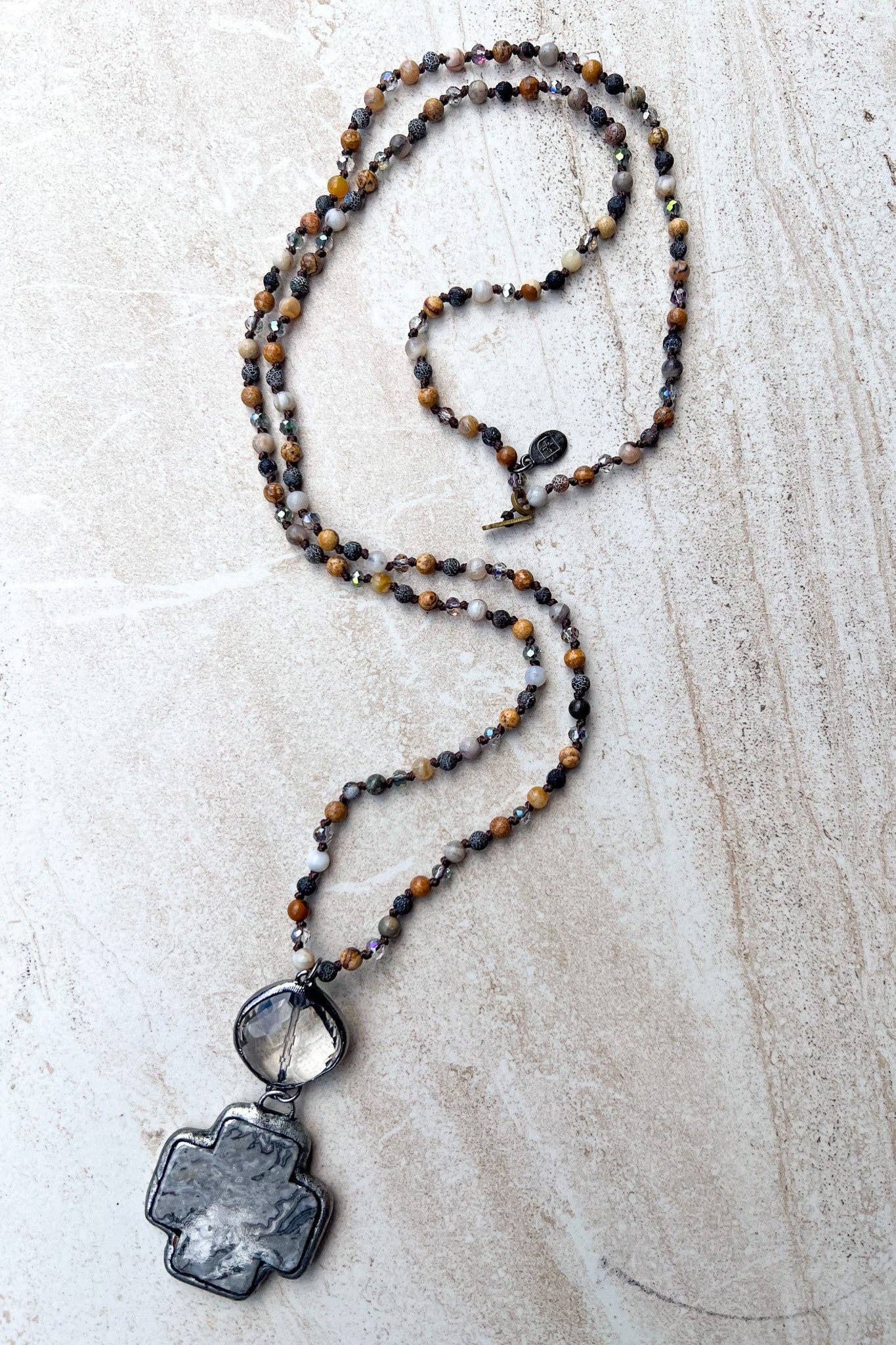 McCall Necklace in Gray