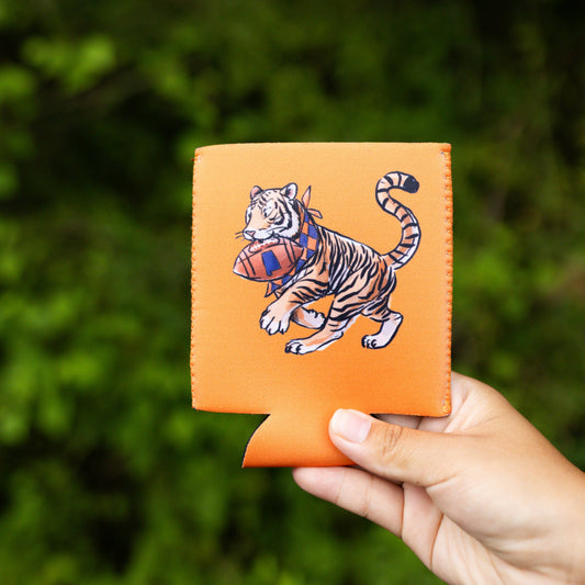 Orange Tiger Can Cooler