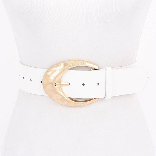 Metal Buckle PU Belt: WT
