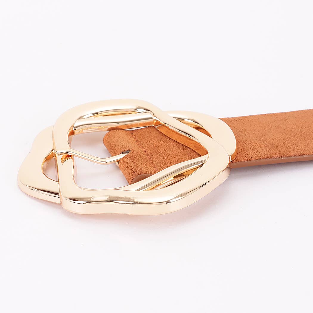 Unique Twisted Buckle Belt: BK
