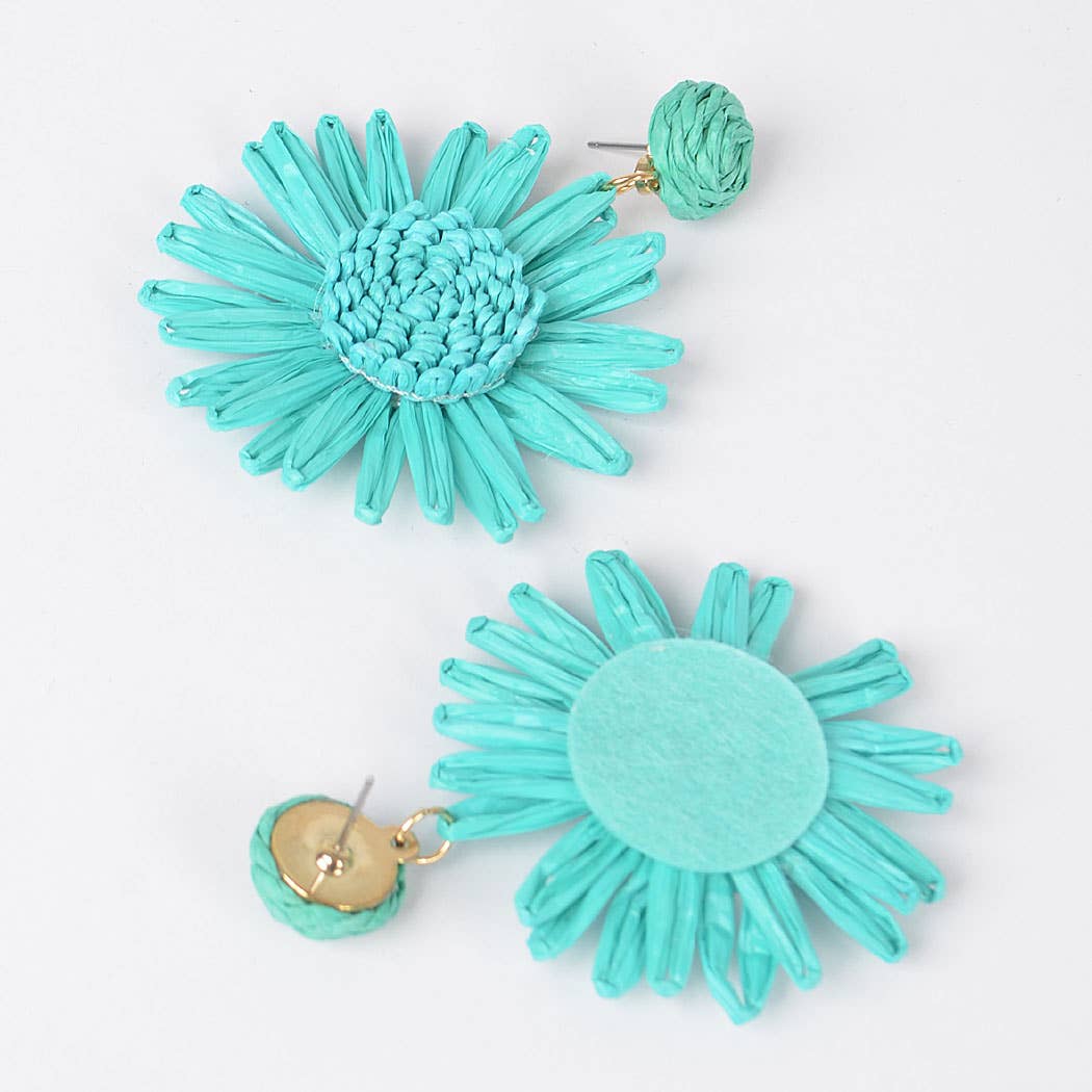 Turquoise Flower Earrings