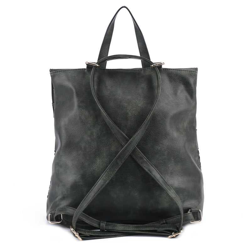 HELENA Woven Flap Backpack Two Colors!
