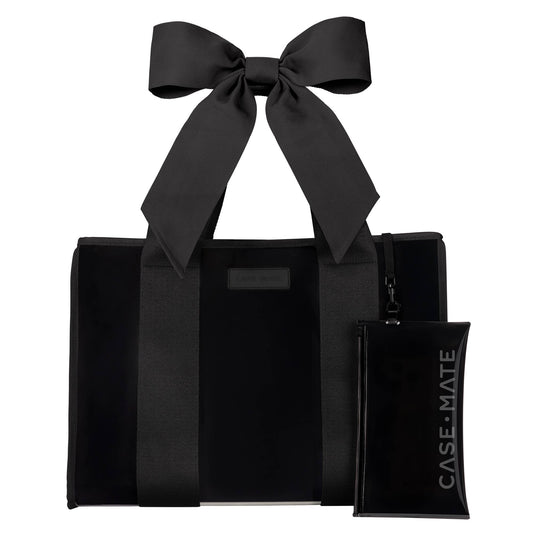 Case-Mate Midnight Black Bow Jelly Tote Bag