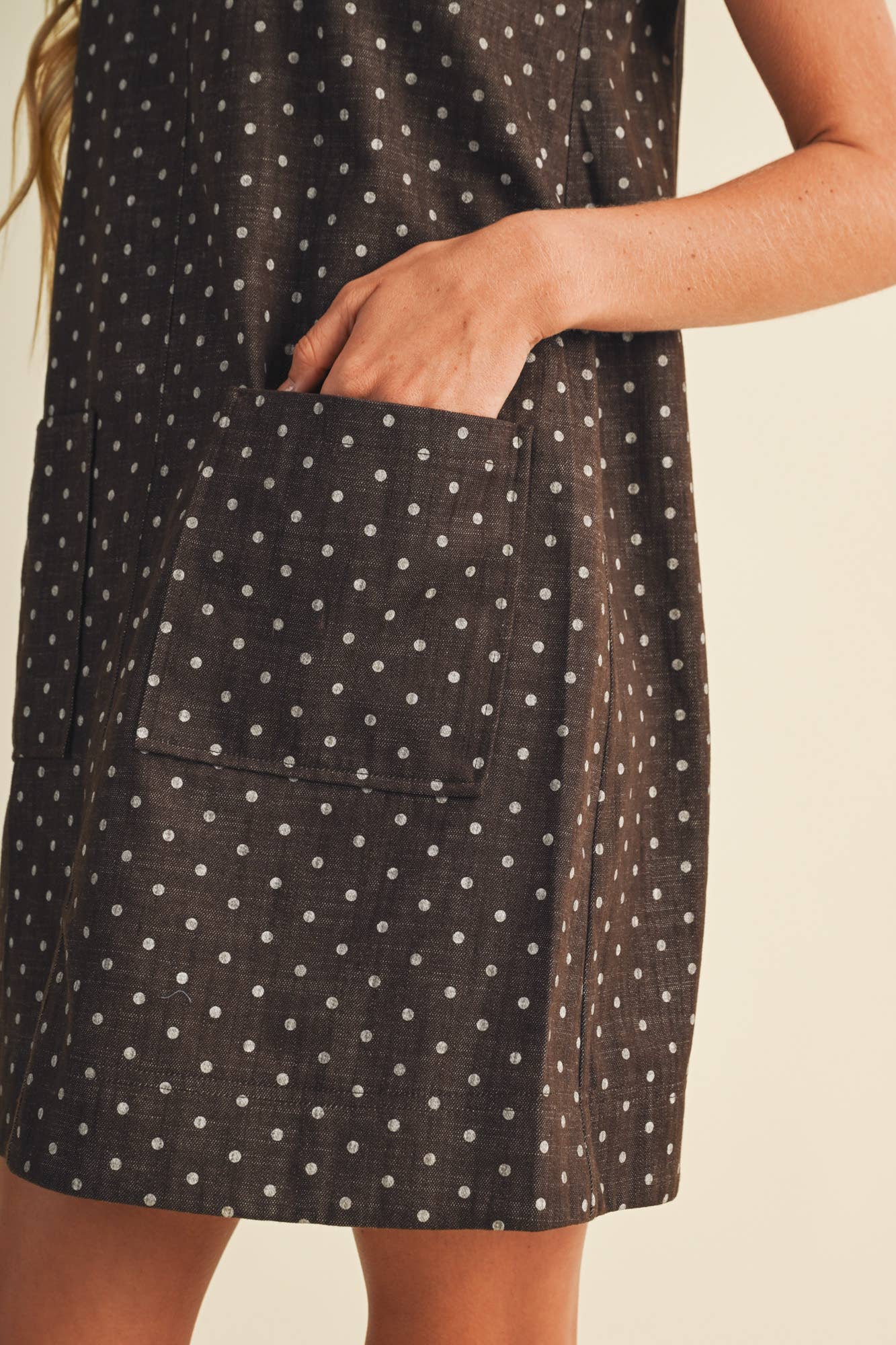 Patch Pocket Mod Polka Dot Dress