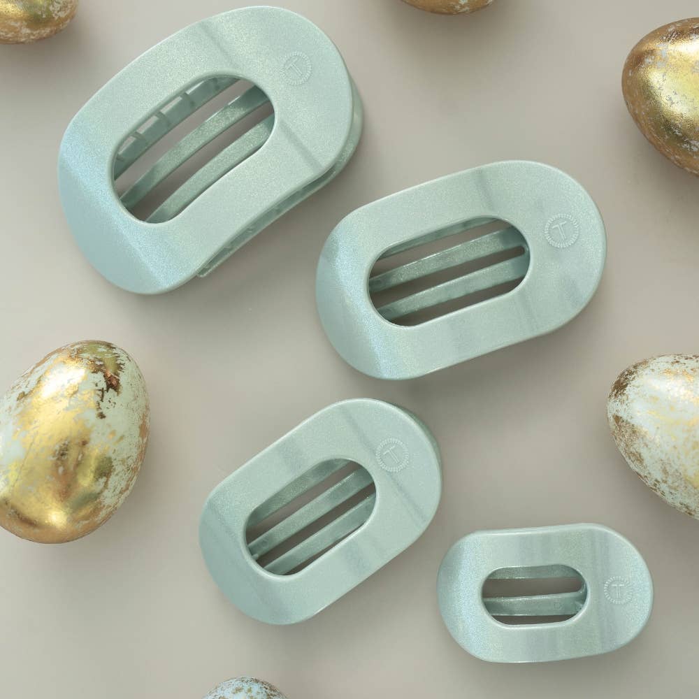 Flat Round Hair Clip | Medium | Dew Drop