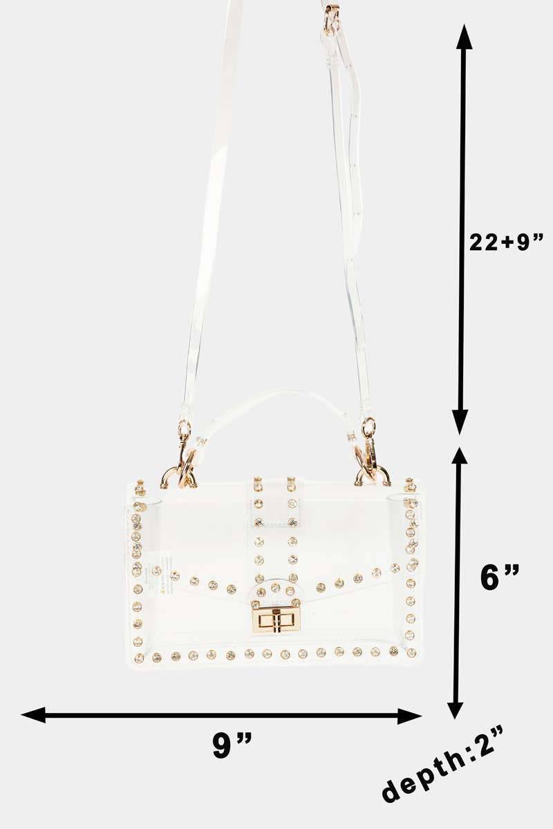 Clear Rhinestone Bag