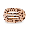 Round Flat Hair Clip | Large | Blonde Tortoise