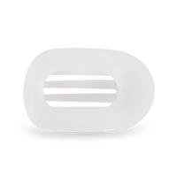 Round Flat Hair Clip | Medium | Coconut White