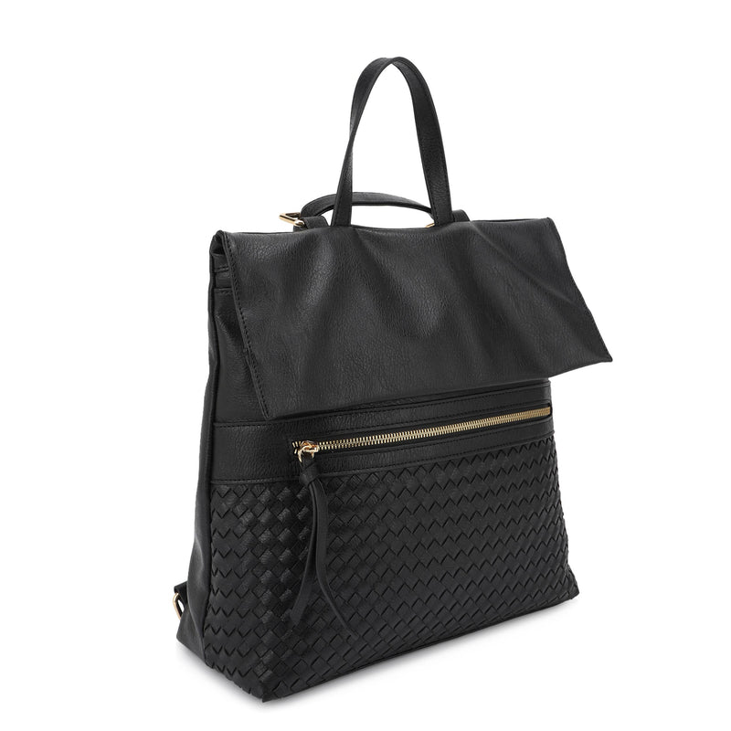 HELENA Woven Flap Backpack Two Colors!