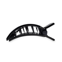 Square Flat Hair Clip | Med. | Jet Black