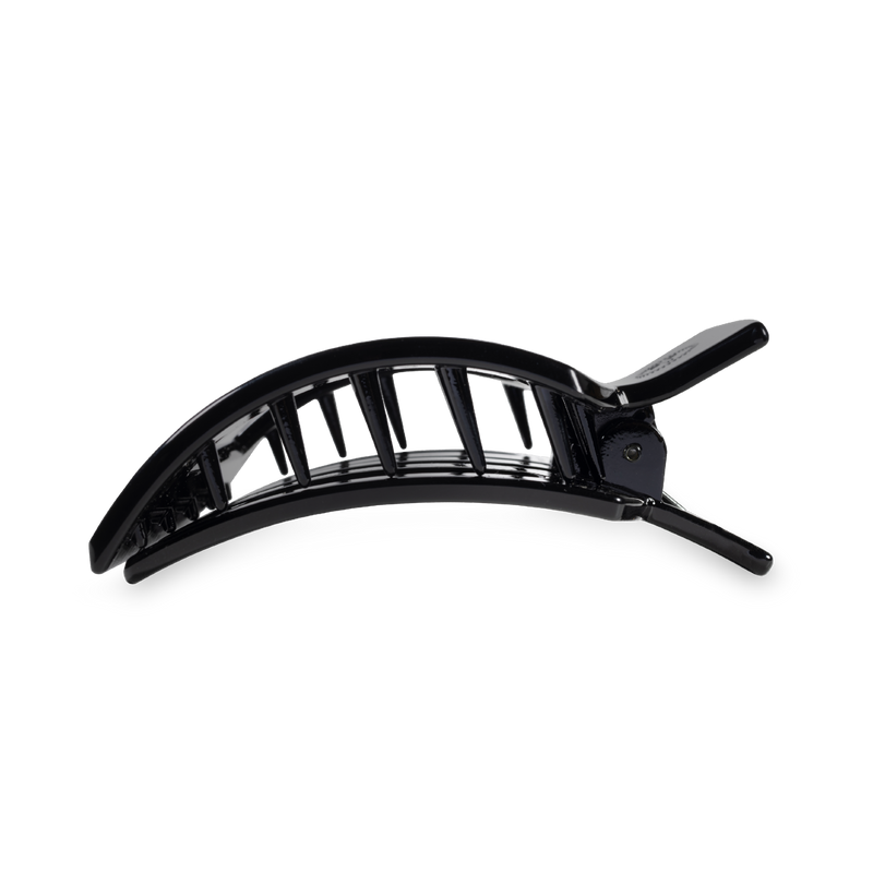 Square Flat Hair Clip | Med. | Jet Black