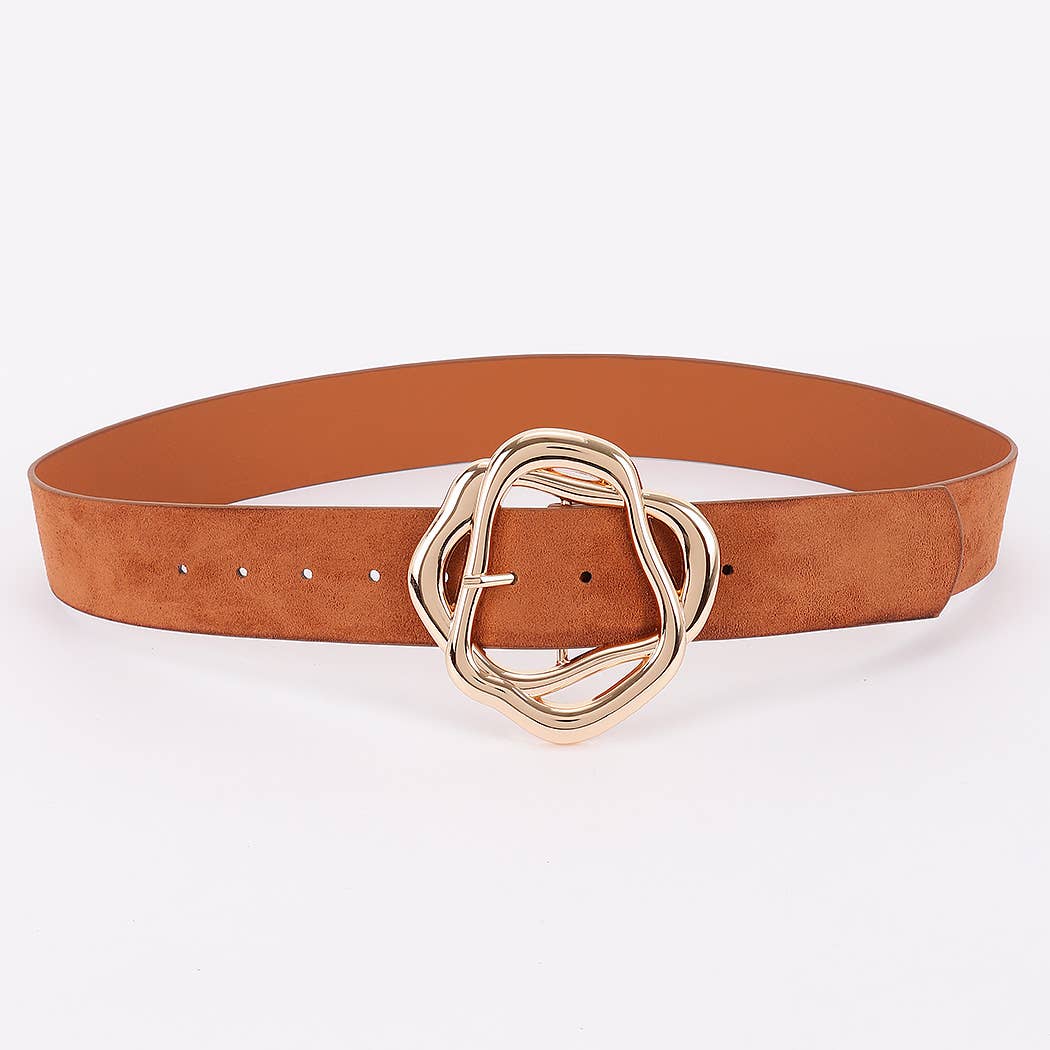 Unique Twisted Buckle Belt: BK