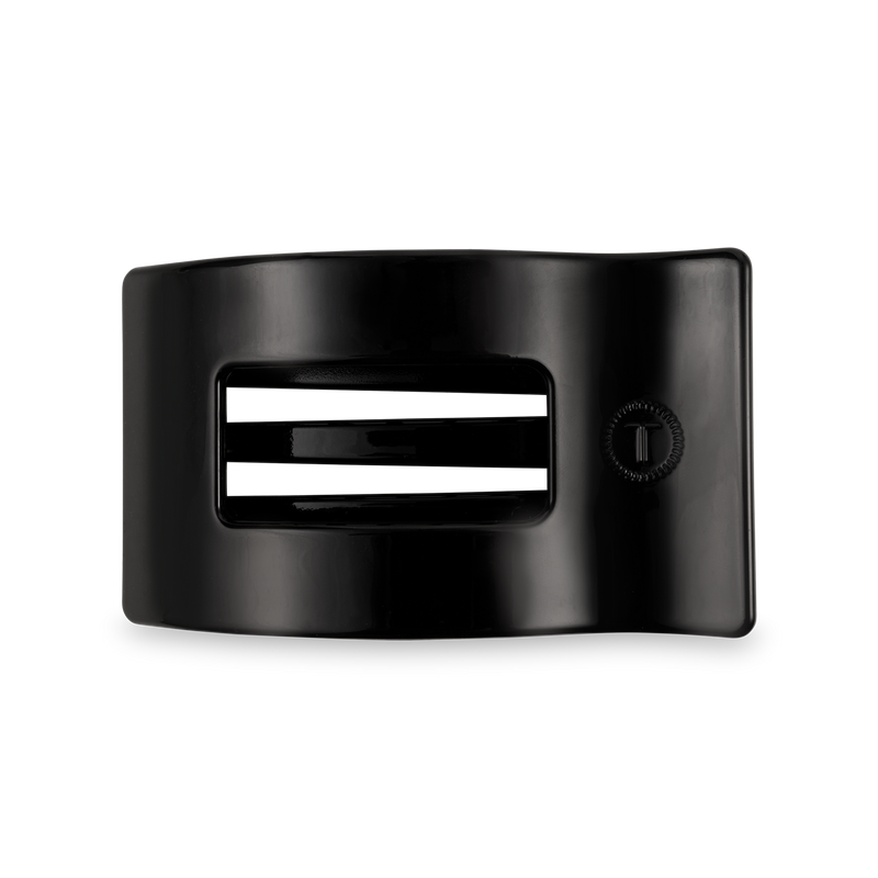 Flat Rectangle Hair Clip | Medium | Jet Black