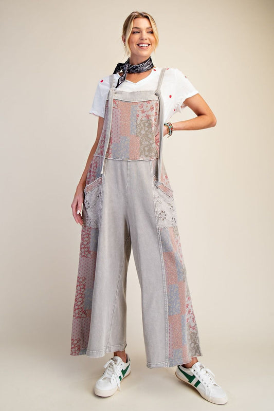 Stonewashed Patchwork Dream Jumpsuit