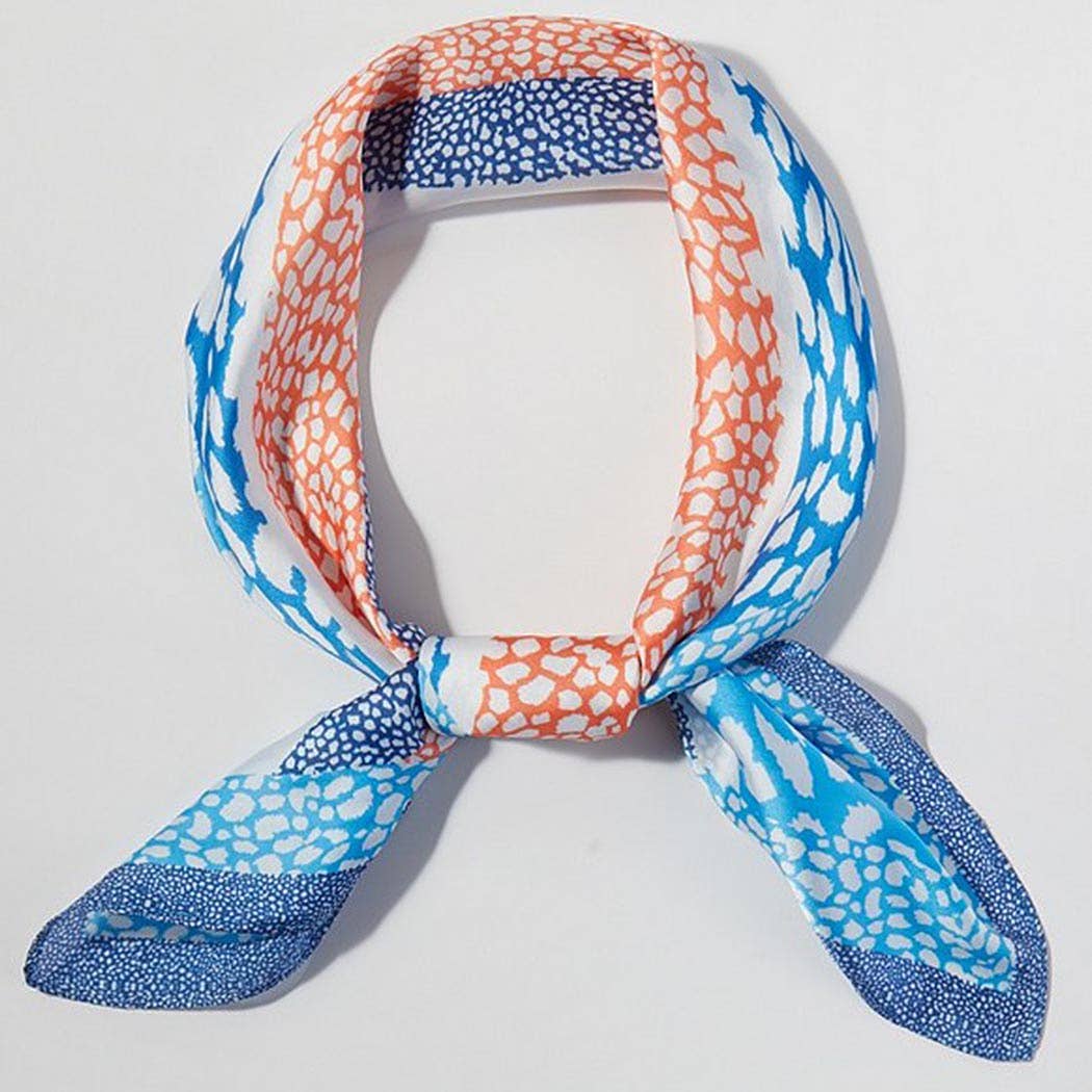Abstract Leopard Print Bandana: COR