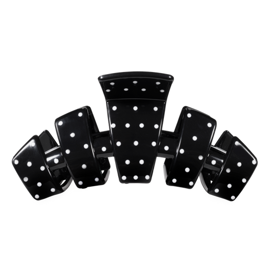 Classic Black Polka Dot Party Large Claw Clip