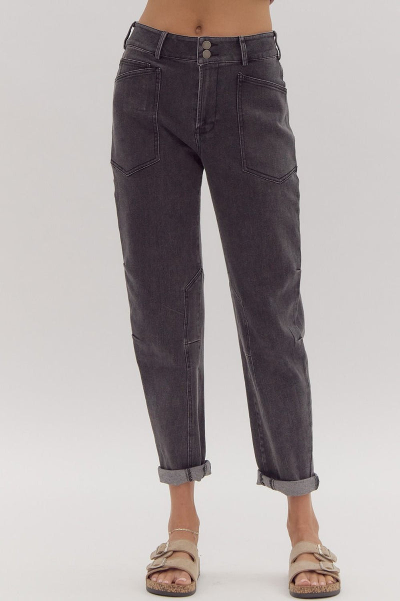 Sally Black Denim Pants