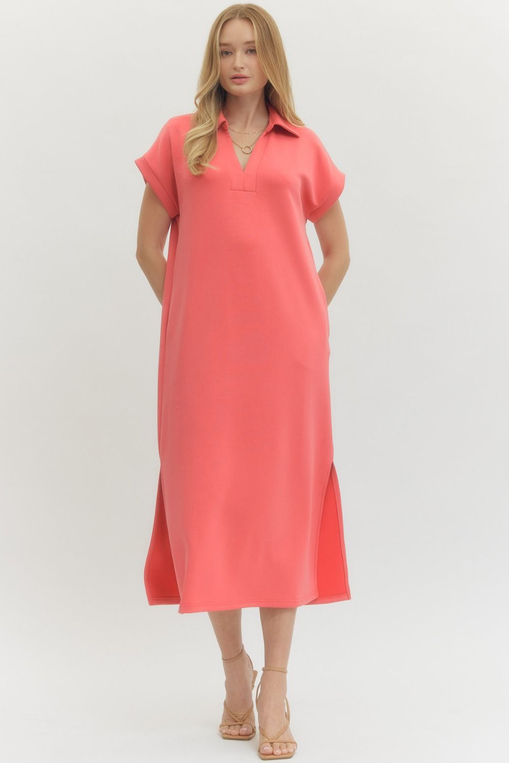 The Marlowe Coral Midi