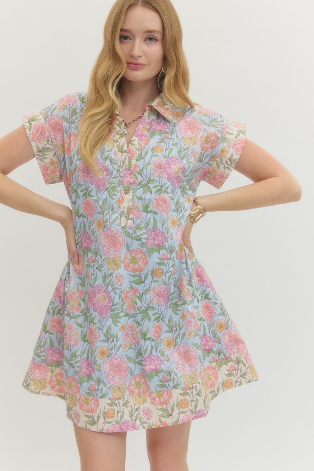 Harbor Bloom Mini Dress