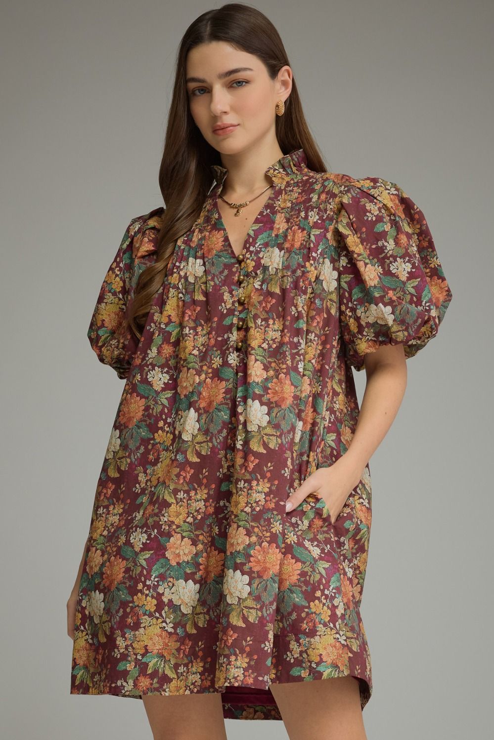 Vintage Vineyard Mini Dress