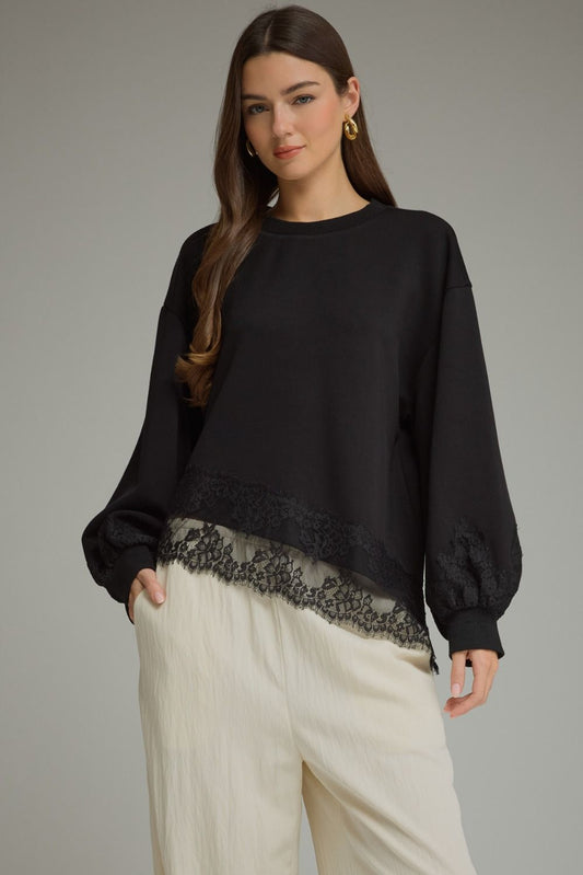Midnight Lace Top