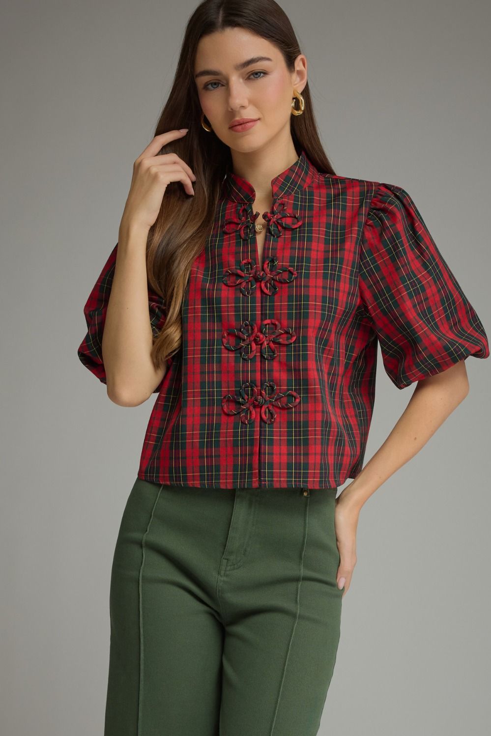 Plaid & Pretty Blouse