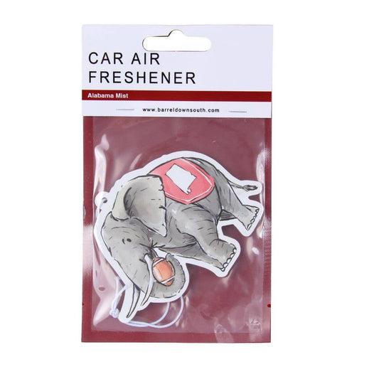 Elephant with Football Air Freshener - Alabama Mist