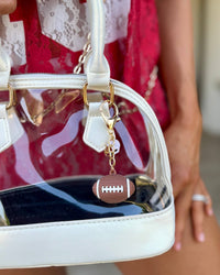 Iridescent Cream Stadium Bag