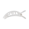 Square Flat Hair Clip | Medium | Coconut White
