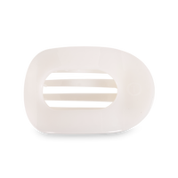 Round Flat Hair Clip | Large | Coconut White