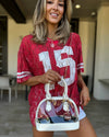 Iridescent Cream Stadium Bag