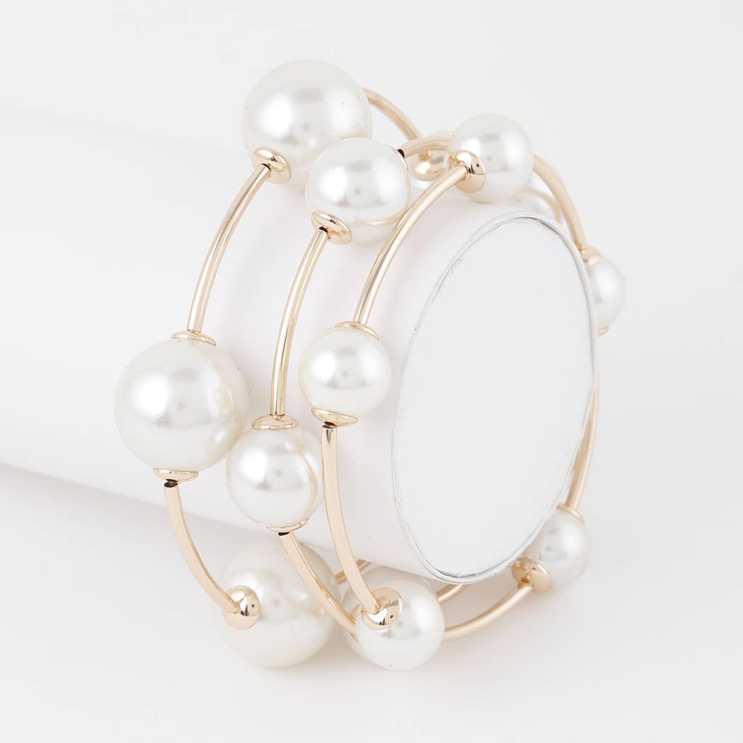Multi Pearl Bead Bracelet: GCR