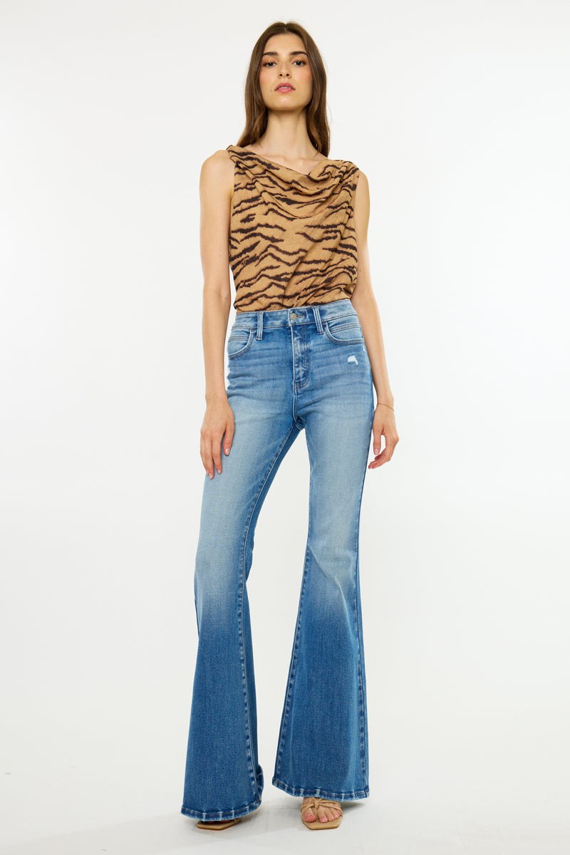 Kancan High Rise Super Flare Denim