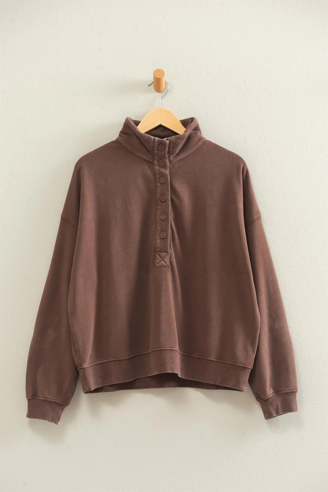 🌸 Easy Days Mineral Wash Button-Up Sweatshirt Three Colors!