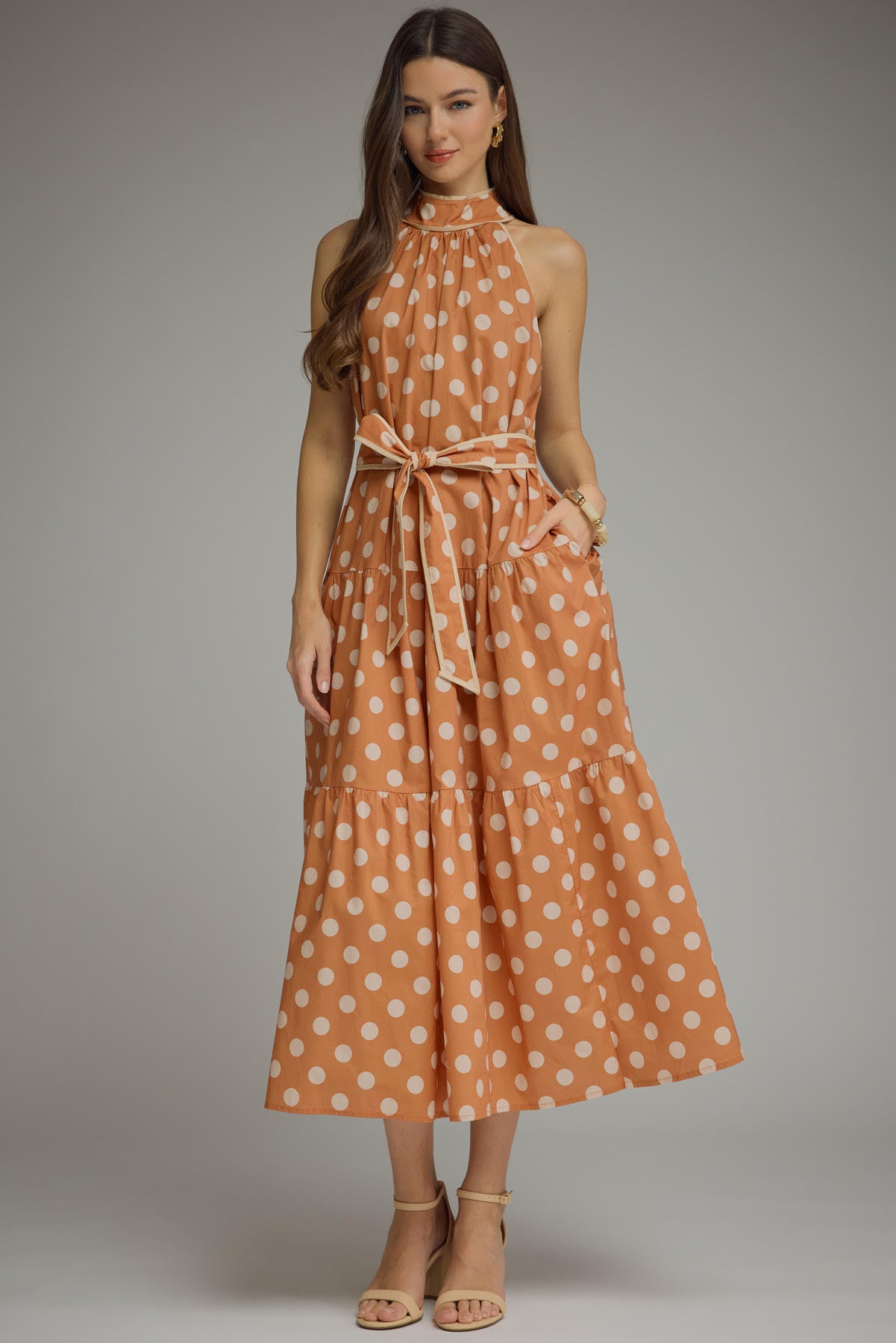 Pumpkin Spice Midi Dress