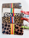 Folklore Couture Lyla Real Leather Animal Print Wristlet Bag