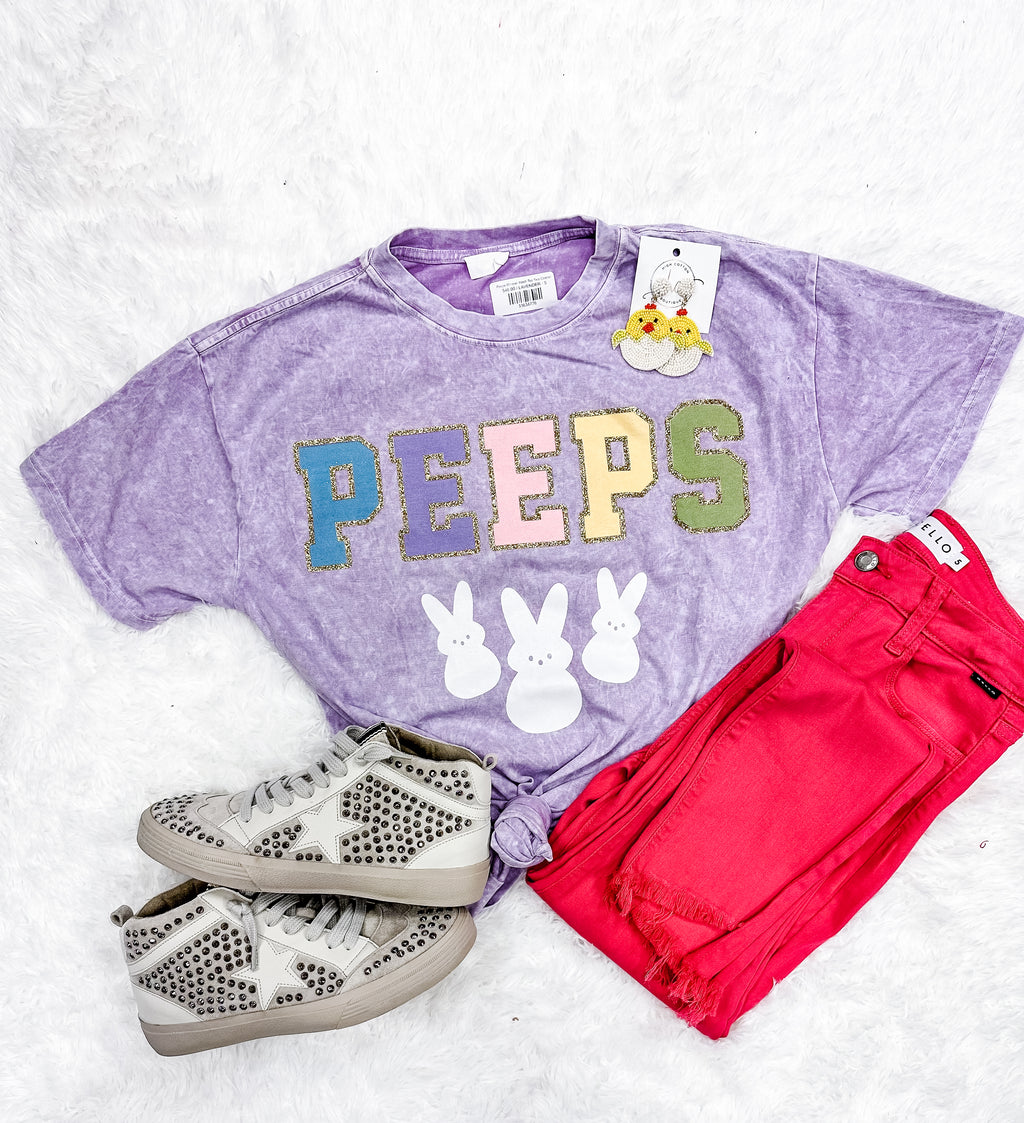 Peeps Mineral Wash Tee Two Colors